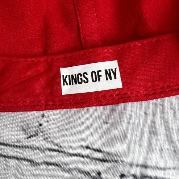 KINGS of New York OG yupoong Red Adjustable Snap Back Cap - Picture 6 of 8